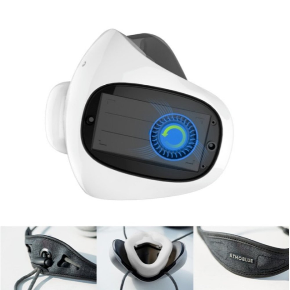 Atmoblue Reusable Smart Electric Face Mask with Fan True H13 HEPA Filter - Picture 5 of 8